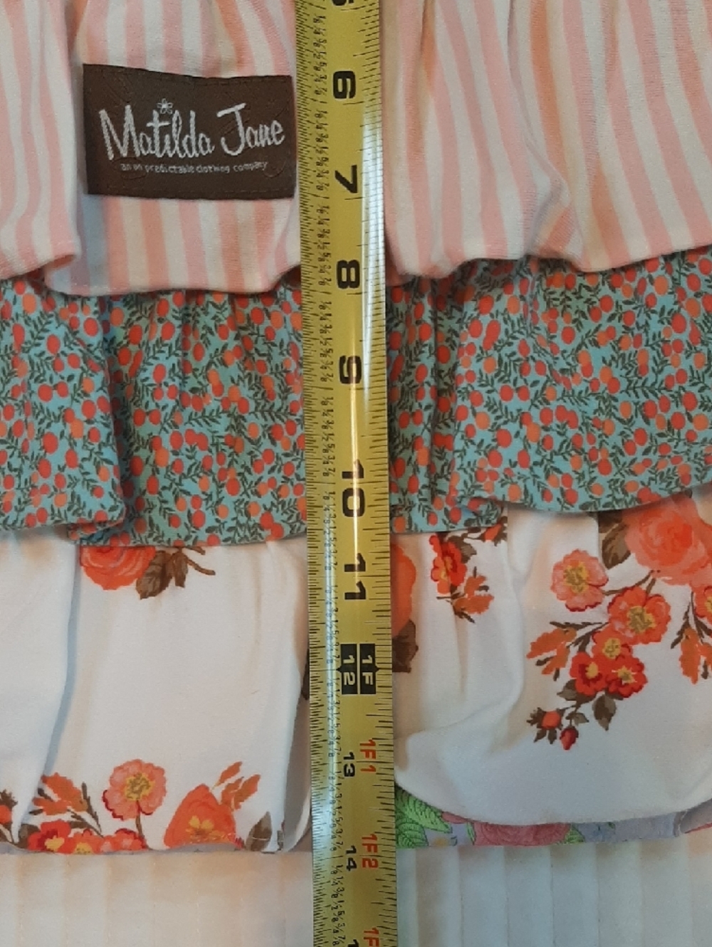 Matilda Jane Multi Tiered Ruffle Backpack Drawstring Closure - Picture 8 of 8